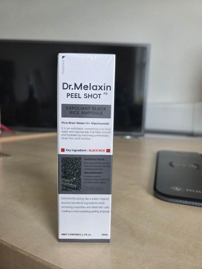 Dr.Melaxin Peel Shot PS Rice Exfoliant Ampoule 80ml ✨ Brand New Sealed