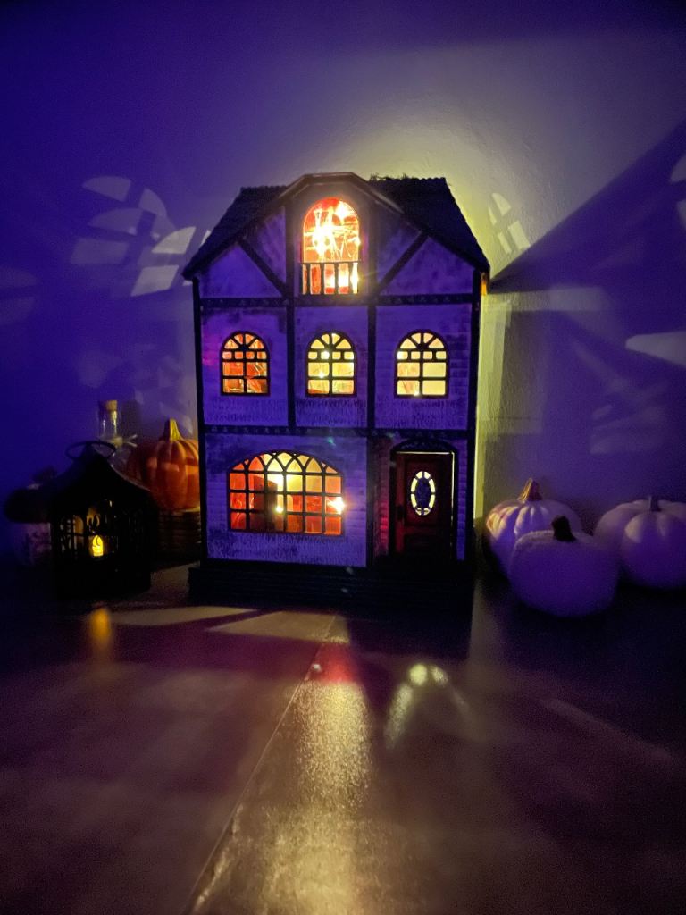 Unique Handmade Wooden Dolls House – Halloween Theme