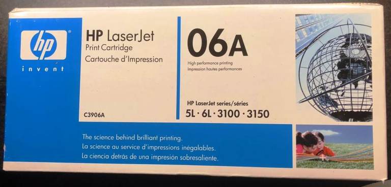 HP 06A C3906A LaserJet Toner Print Cartridge Black