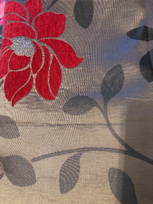 Curtains bronze/red/brown pencil pleat heading size 90”x90”