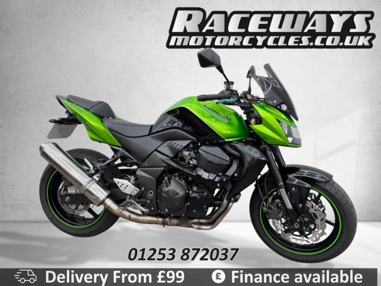 KAWASAKI Z750 2009 09 REG 19,027 MILES GREEN USED MOTORCYCLE 748CC