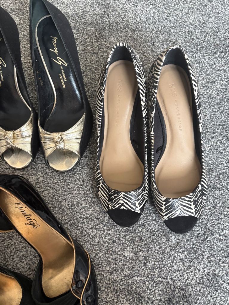 Job Lot: 5 Pairs of Womens Heels – Good Condition