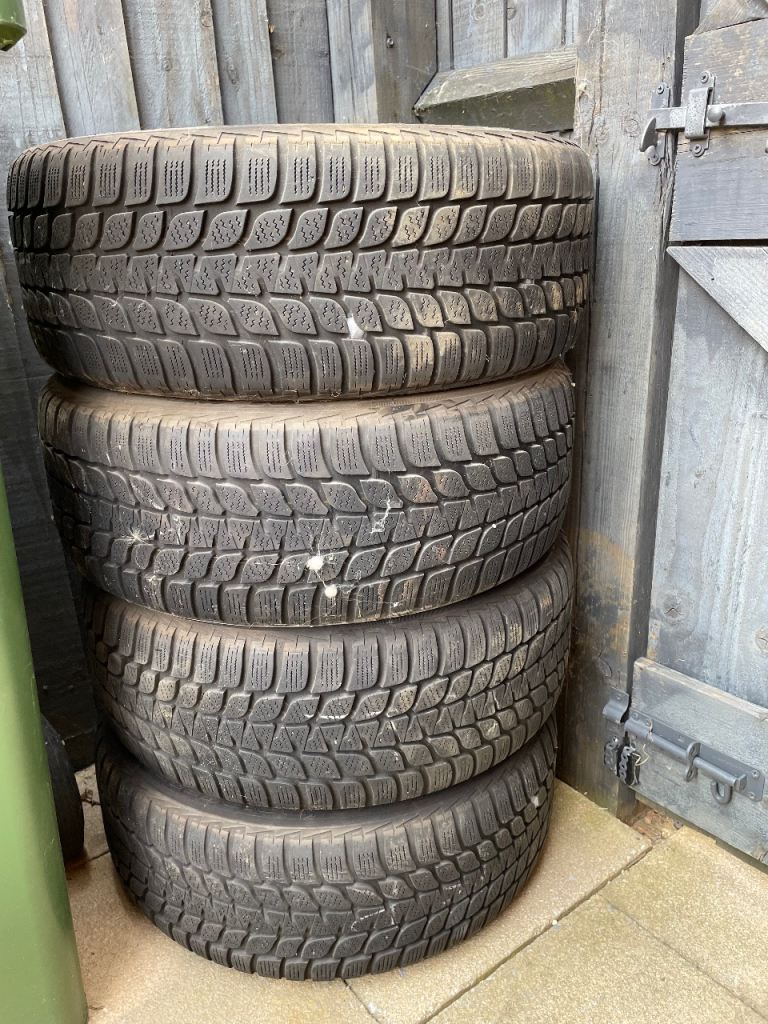 4x 16" Steel Wheels 5x100 with M+S Tyres – 205/55 R16