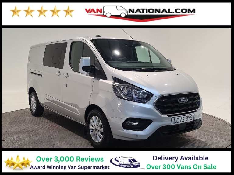 2023 Ford Transit Custom 2.0 EcoBlue 130ps Low Roof D/Cab Limited Van PANEL VAN DIESEL Manual