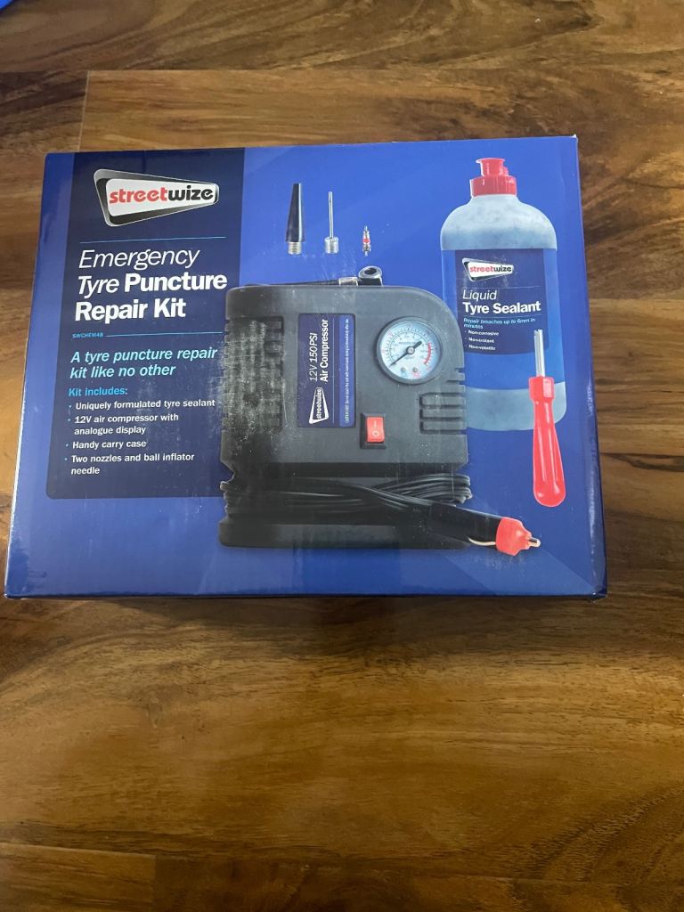 Tyre compressor and sealant 