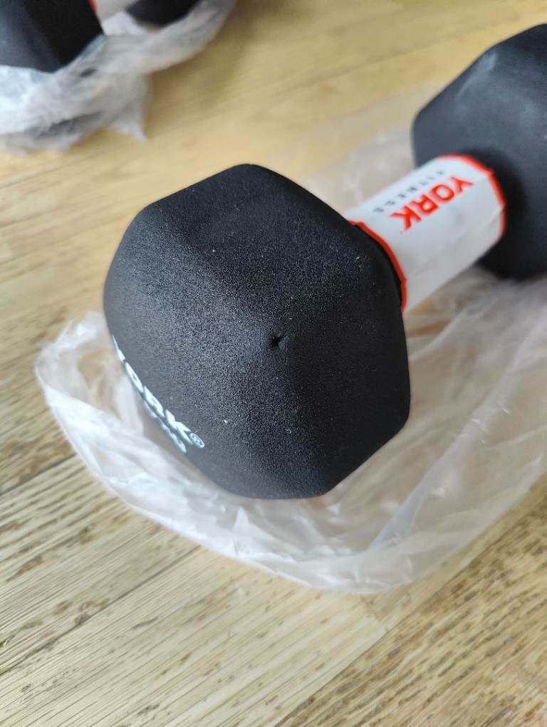 York Fitness - 2X 10kg Neo Hex Dumbbells