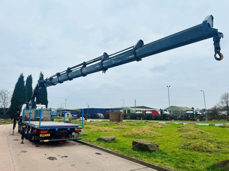 2016 (66) DAF CF 460 8X2 RLA & STEER FLAT, HIAB 658 REMOTE CRANE, SLPR, EURO 6