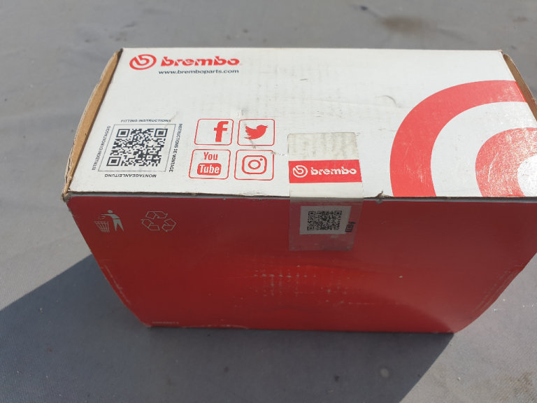 Reduced Brembo front brake pads