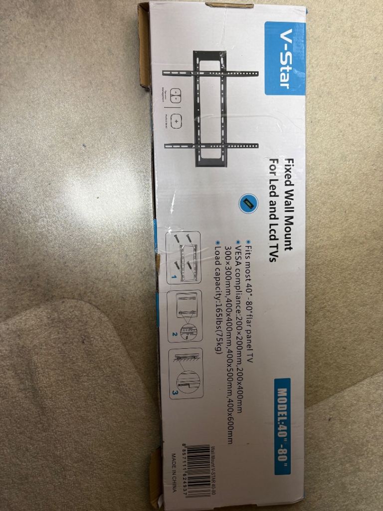 TV Wall Mount Bracket 40” to 80” TVs