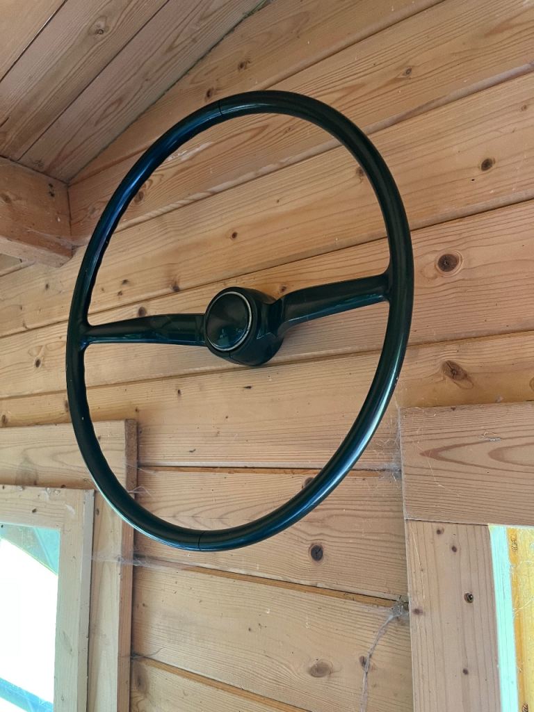 Original 1972 Volkswagen Type 2 Bus Steering Wheel — Genuine OEM Part