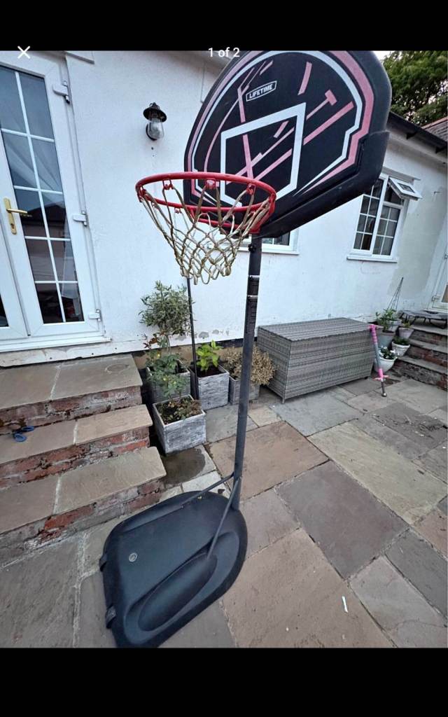 WANTED basketball hoop with a base for a project, anything considered