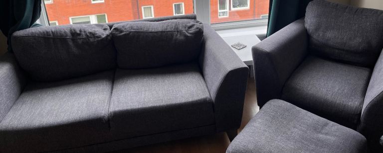 Grey sofa set 