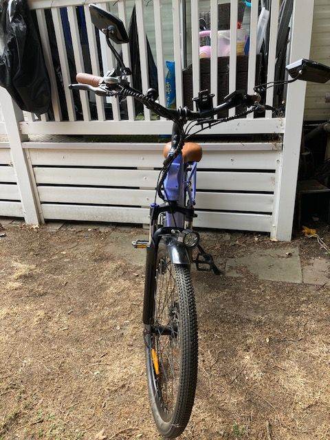 Purple Electric Mountain Bike – Good Condition