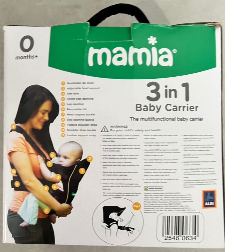 Mamia 3-in-1 Baby Carrier
