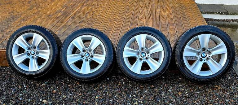 Tpms Bmw 5 alloys with winter tyres 225 55 17 M tyre alloy f20 f21 bmw 
