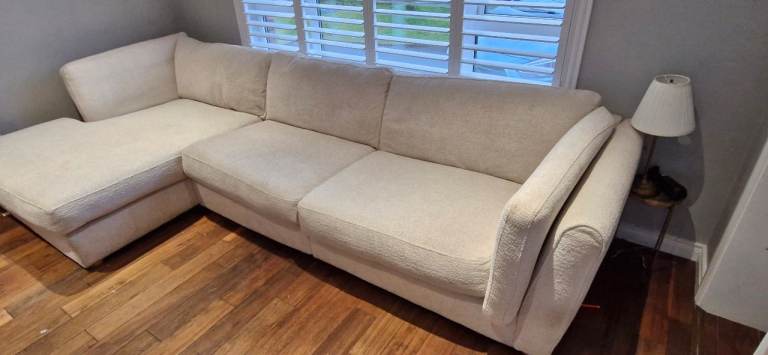 DFS x House Beautiful corner sofa & footstool