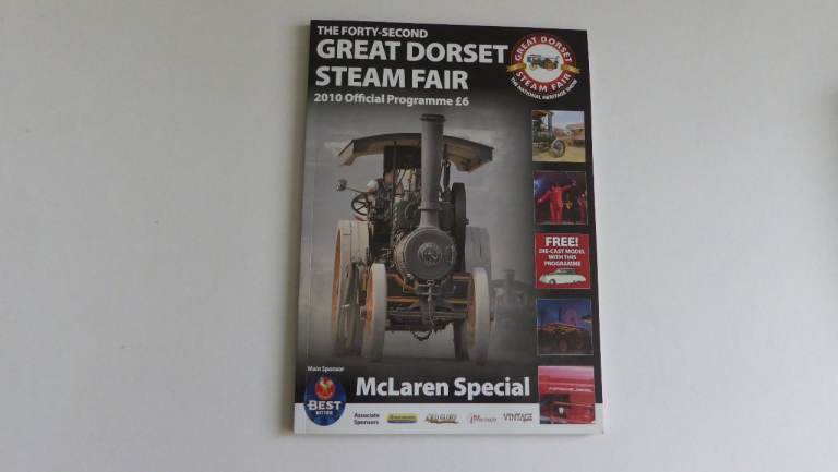 Great Dorset Steam Fair 2010 Programme – McLaren Special