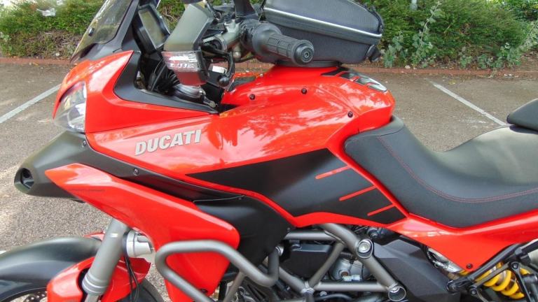 Ducati Multistrada 1200S Granturismo 2014 full luggage spec Italian tourer 