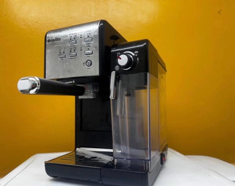 Breville Espresso Coffee Machine – Black and Silver, Good Condition