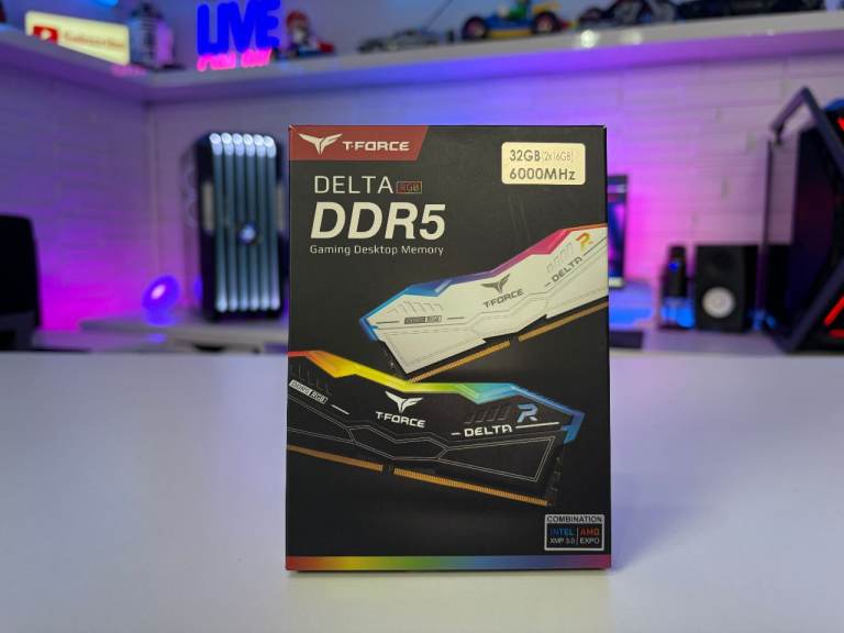 T-Force Delta RGB DDR5 32GB (2x16GB) 6000MHz RAM Kit