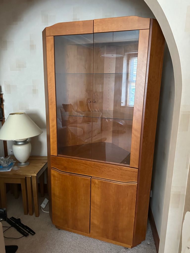 Living Room Corner Display Cabinet