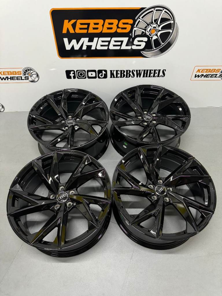 18” AUDI 2021 R8 STYLE ALLOY WHEELS GB A3 A4 A5 A6 A7 A8 S3 S4 S5 S6 S7 S8 Q3 Q5 VW PASSAT SHARAN!