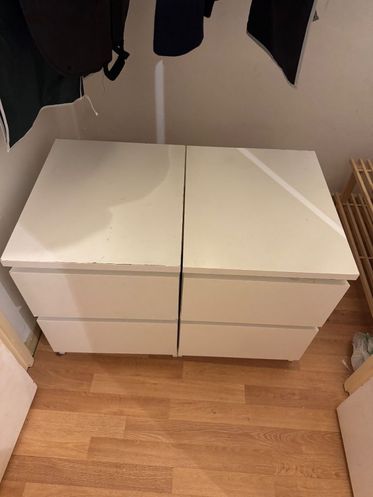 image for Malm bedside drawers
