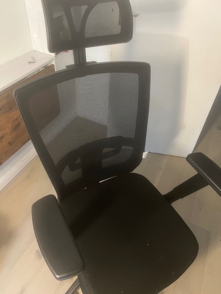 MFAVOUR Ergonomic Office Chair – Black, Fair Condition