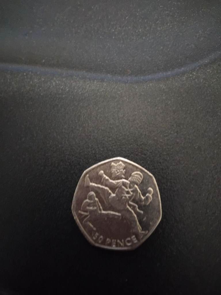 50p Olympic 2011 Taekwondo collectable coin