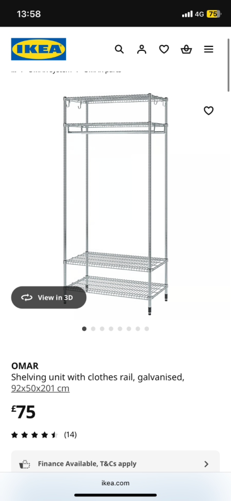 Omar ikea shelving 