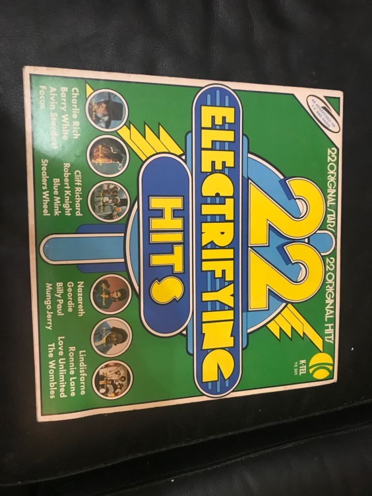 22 ELECTRIFYING HITS VINYL RECORD 
