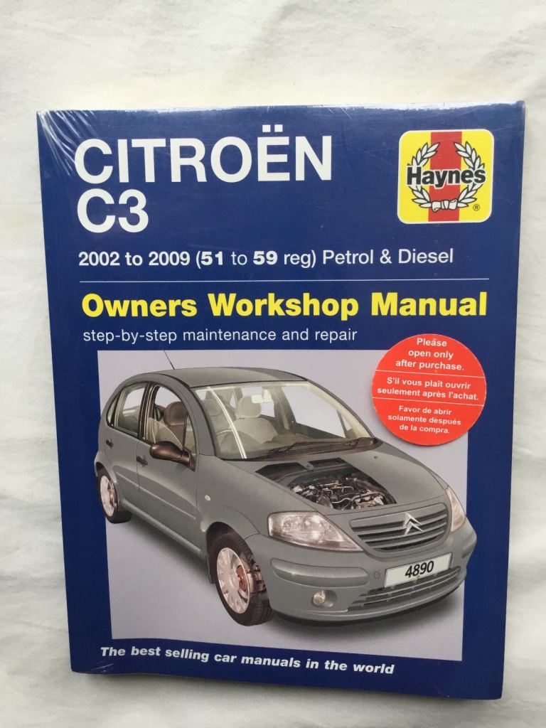 CITROEN C3 HAYNES WORKSHOP MANUAL.BRAND NEW.