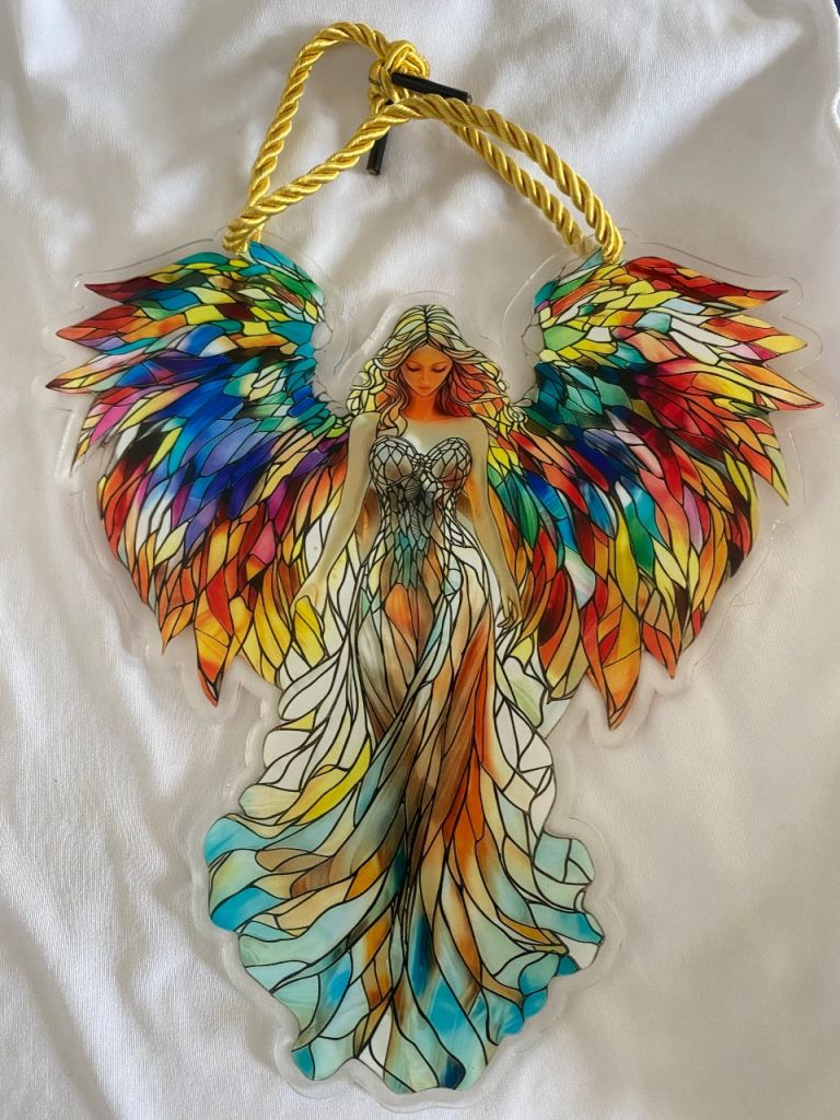 Beautiful Multicoloured Angel Ornament – New Condition