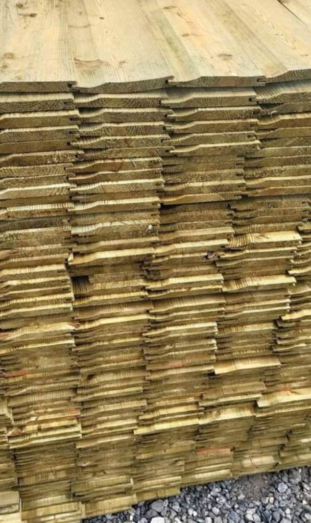 New Treated shiplap cladding boards 