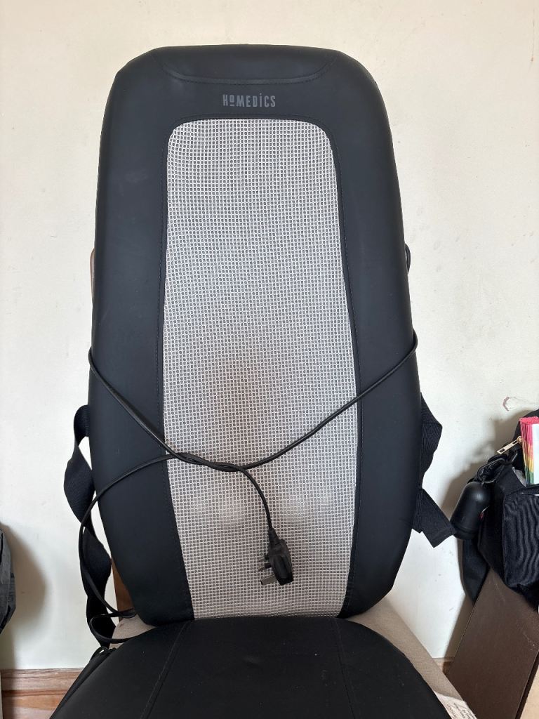 Homedics Back Massager Cushion – Good Condition, Black