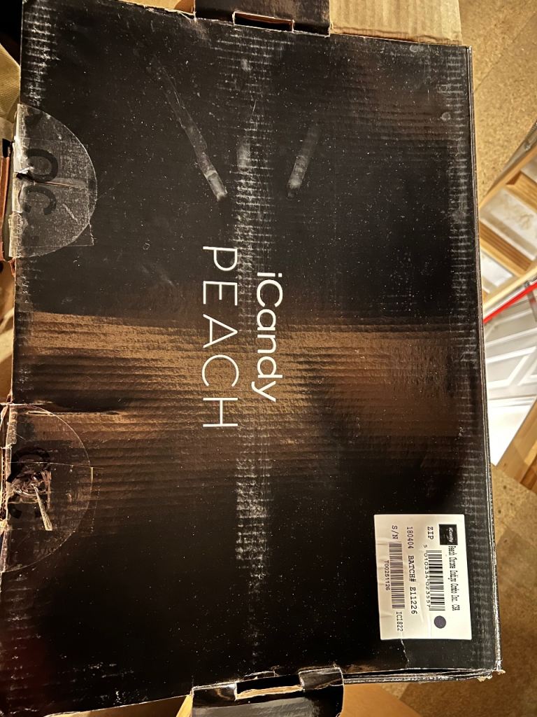 Icandy Peach 5, Duo pod Indigo, Parasol and clamp Indigo, Adaptors