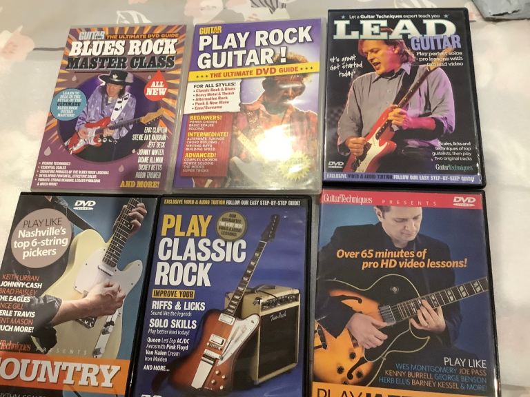 Various Guitar DVDs £1 each