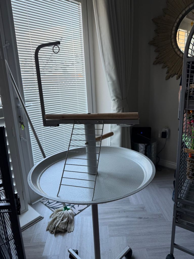 Parrot cage and stand