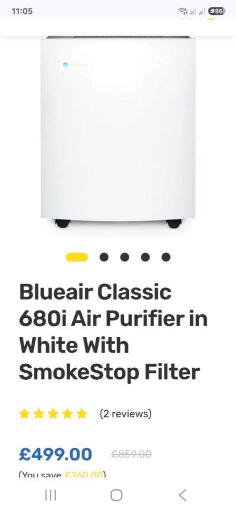 Blueair Advanced HEPA air purification system