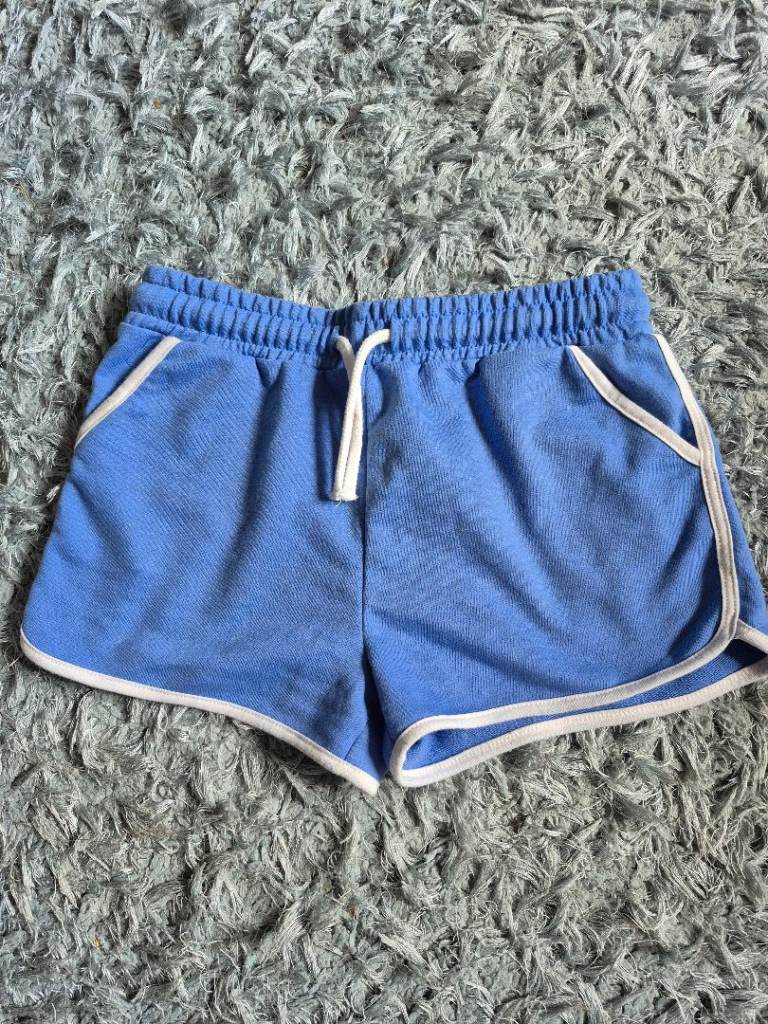 Girls blue cotton shorts