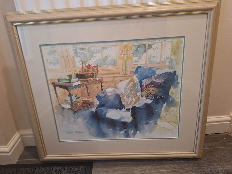 Richard Arerman picture in frame great condition 