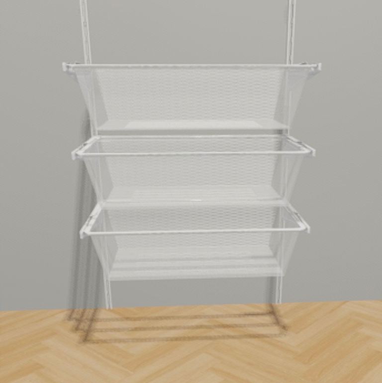 IKEA Boaxel in wardrobe storage baskets 