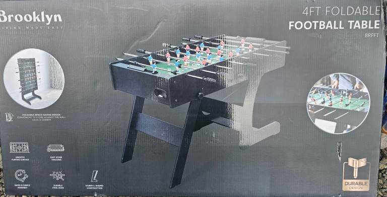 4ft foldable football table - New