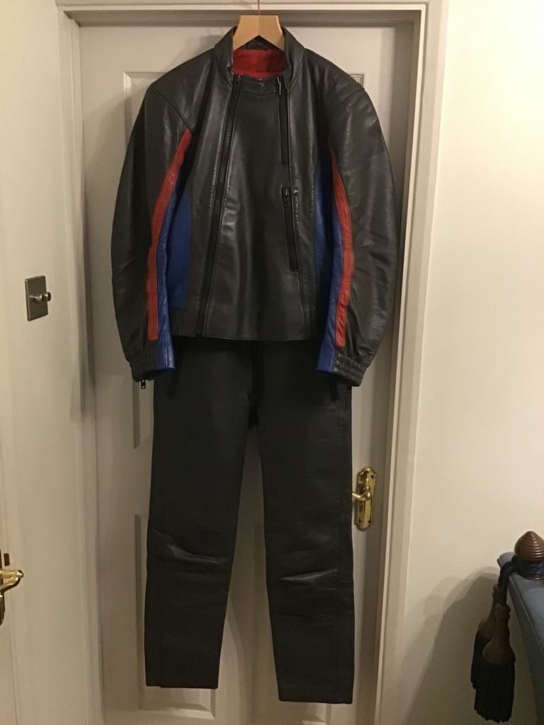 BMW Leather Motorcycle Jacket and Trousers – Good Condition