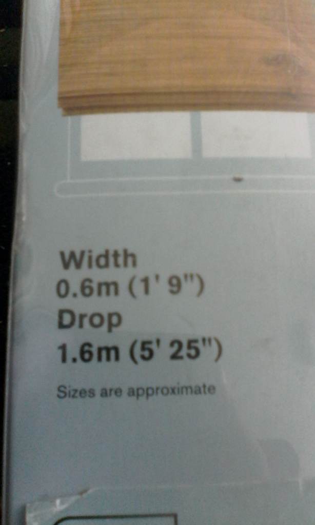 2 ROMAN BAMBOO DARK OAK BLINDS