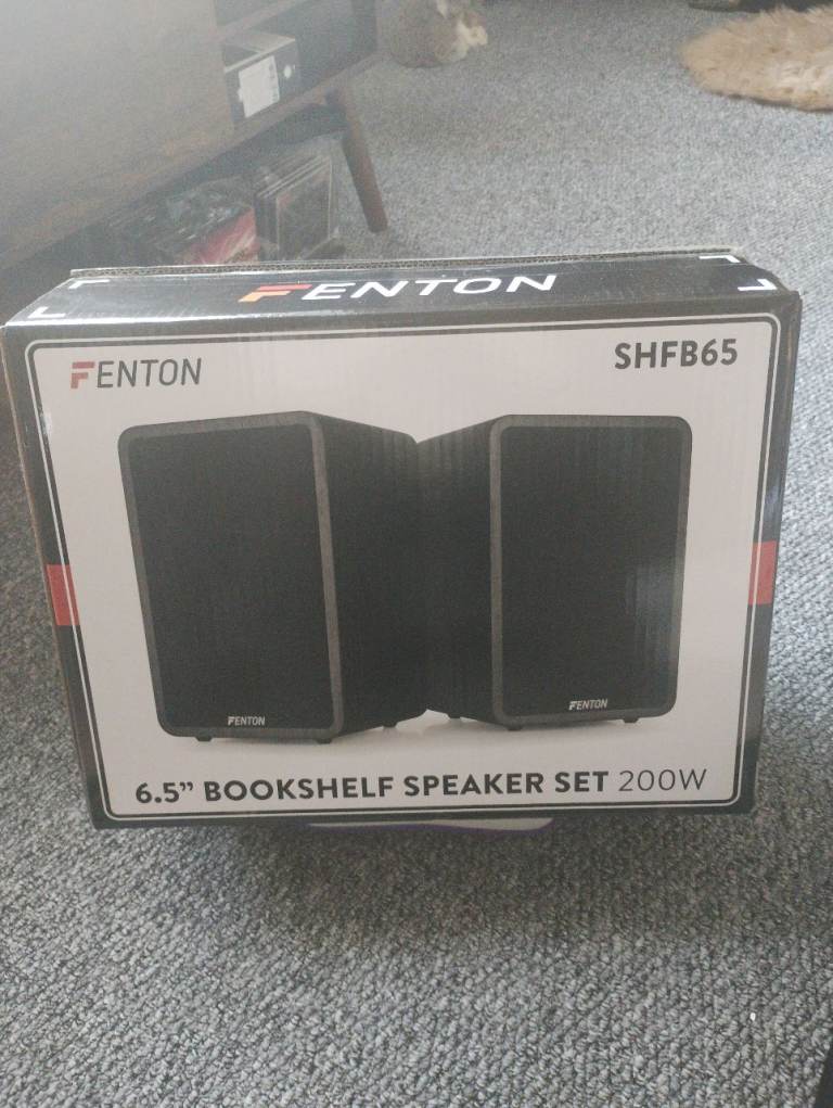 Fenton SHFB65 6.5" Bookshelf Speaker Set 200W - Brand New