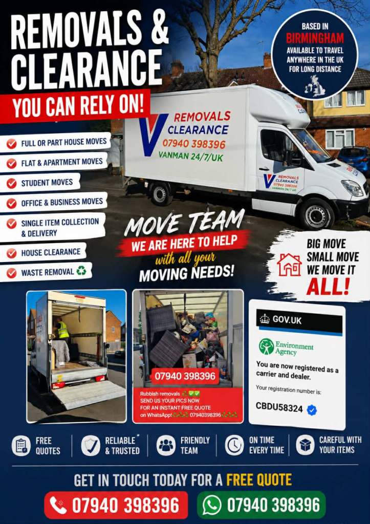 Man and van rubbish removals house removals waste clearance garden clearance house clearance 