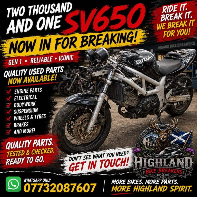Breaking suzuki sv650 as pictured 
