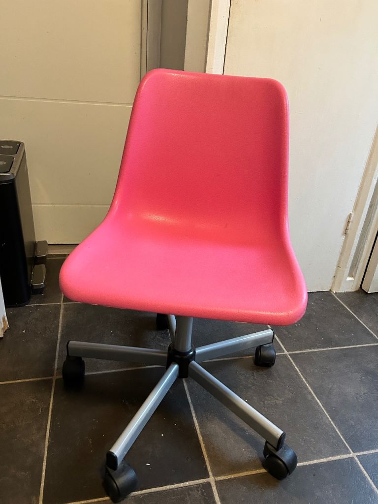 Pink office chair