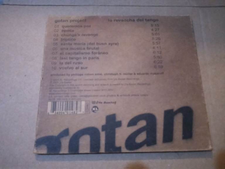 Gotan Project - Revancha del Tango (Live Recording, 2001) Digipak' CD